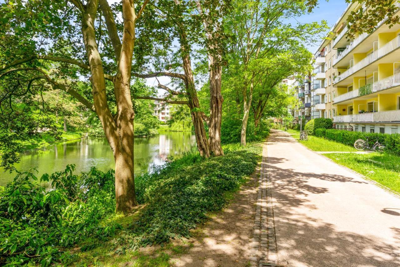 City-Apartment direkt in den Parkanlagen Bremen Bagian luar foto