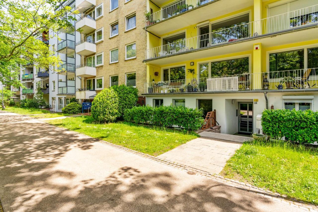 City-Apartment direkt in den Parkanlagen Bremen Bagian luar foto